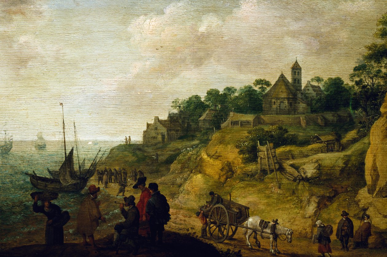 荷兰风景画，归功于彼得-德-奈恩（Pieter de Neyn，1597-1639 年）。 作者 彼得·德内恩