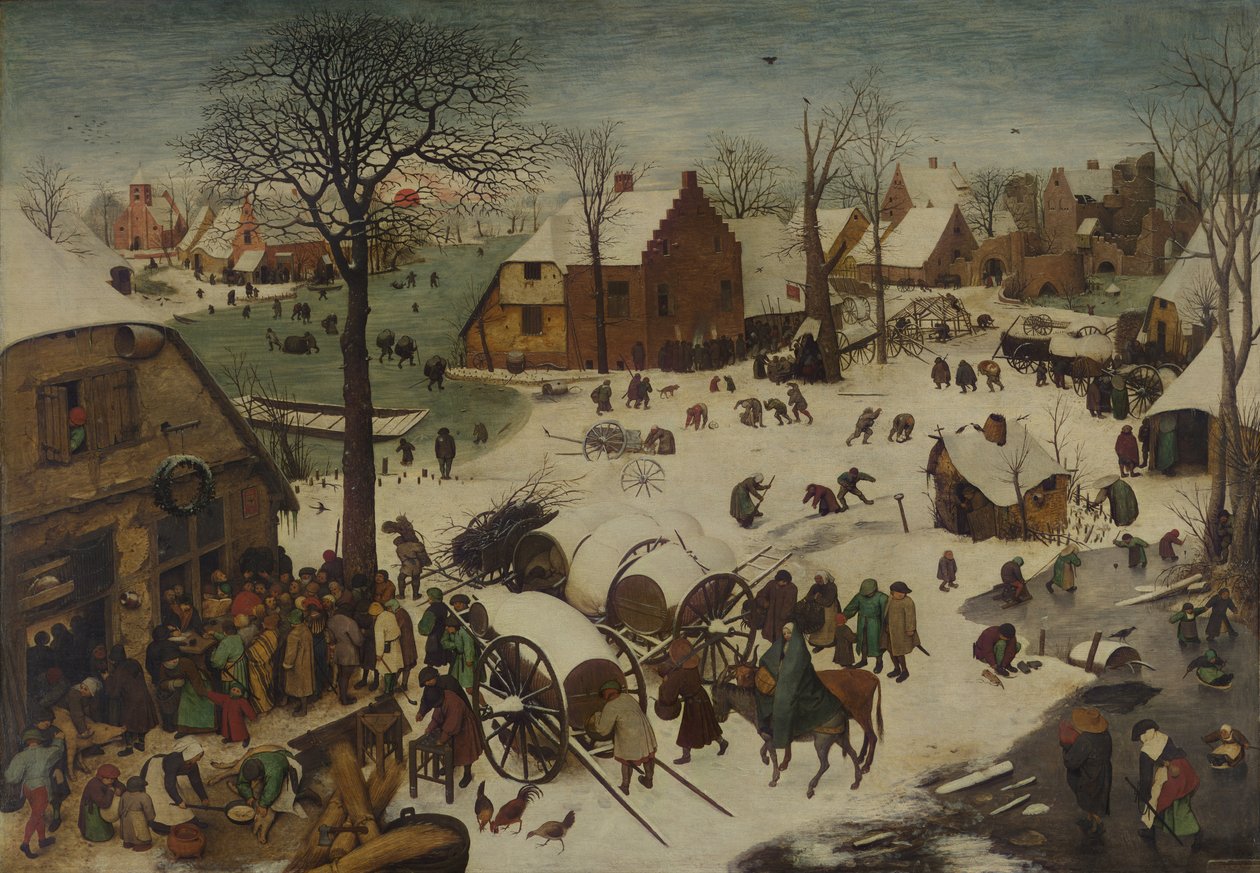 伯利恒人口普查 作者 彼得·布鲁格（Pieter Bruegel）
