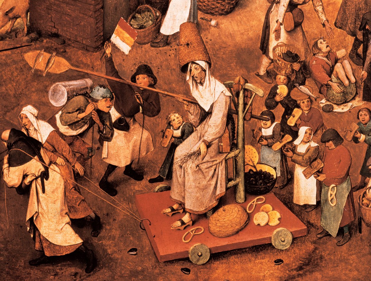 狂欢节和大斋节之间的斗争 作者 彼得·布鲁格（Pieter Bruegel）