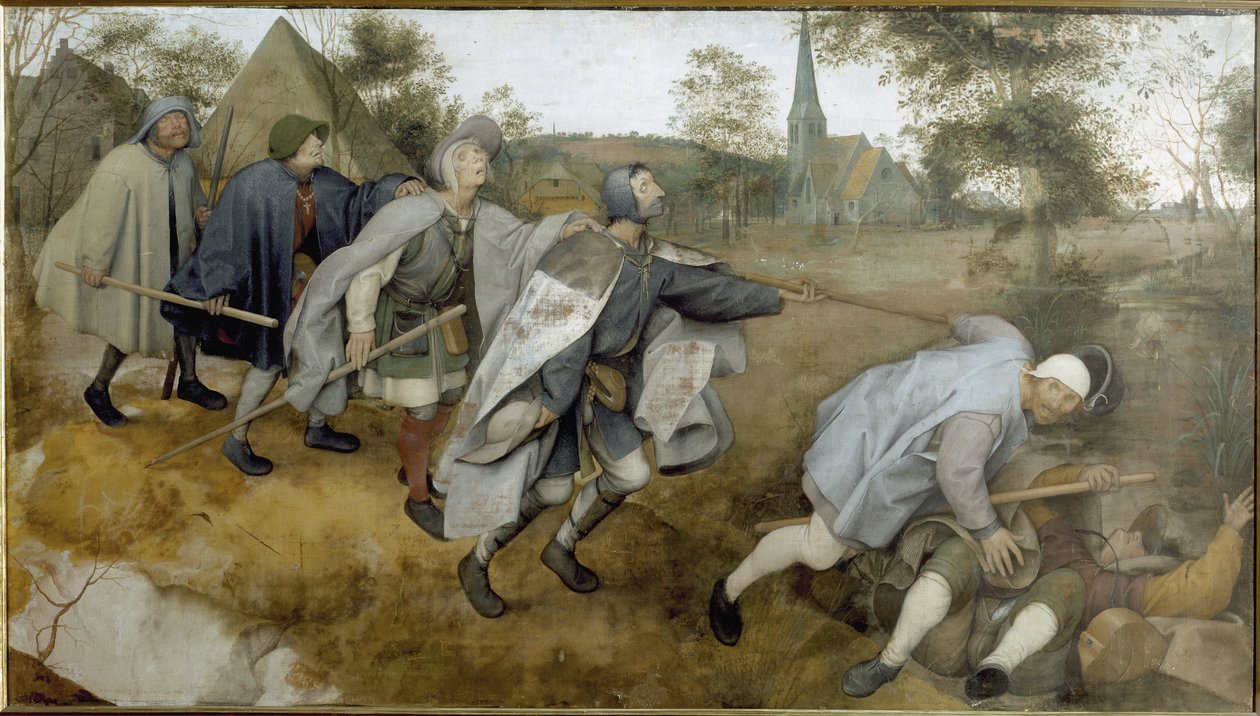 盲人的寓言 - 绘画 作者 彼得·布鲁格（Pieter Bruegel）
