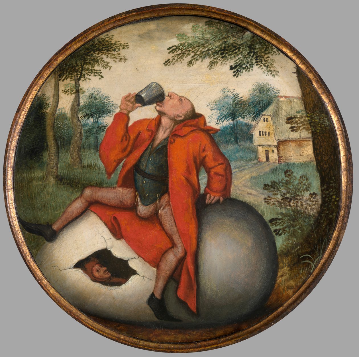 A Flemish Proverb, c.1594 (oil on panel) 作者 小彼得·布鲁格