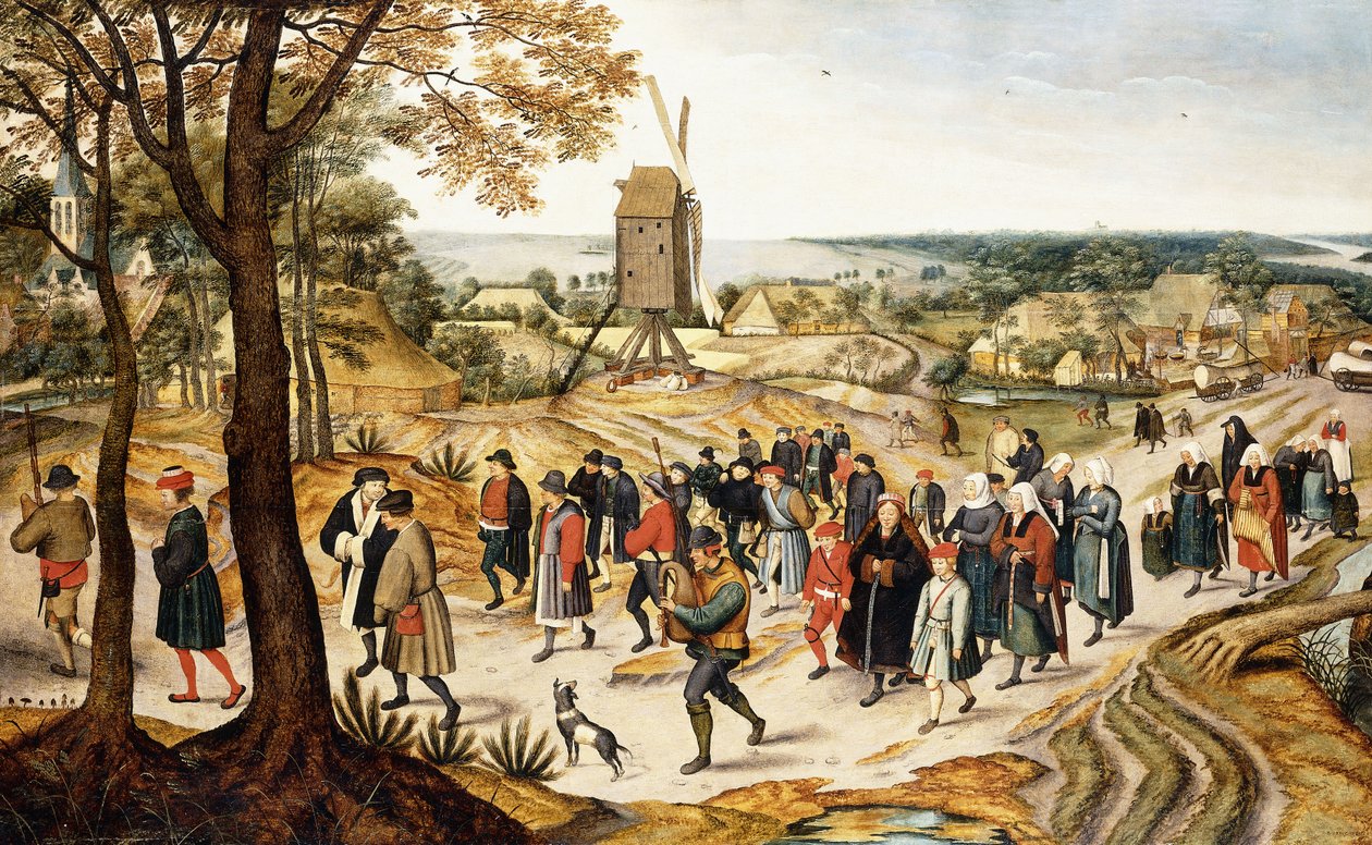 一场婚礼， 作者 彼得·布鲁格（Pieter Brueghel）