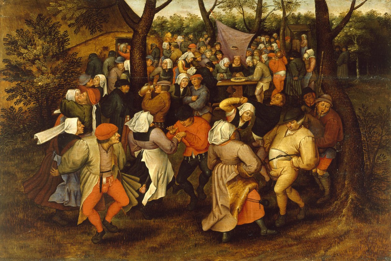 农民婚礼舞蹈，1607 作者 彼得·布鲁格（Pieter Brueghel）