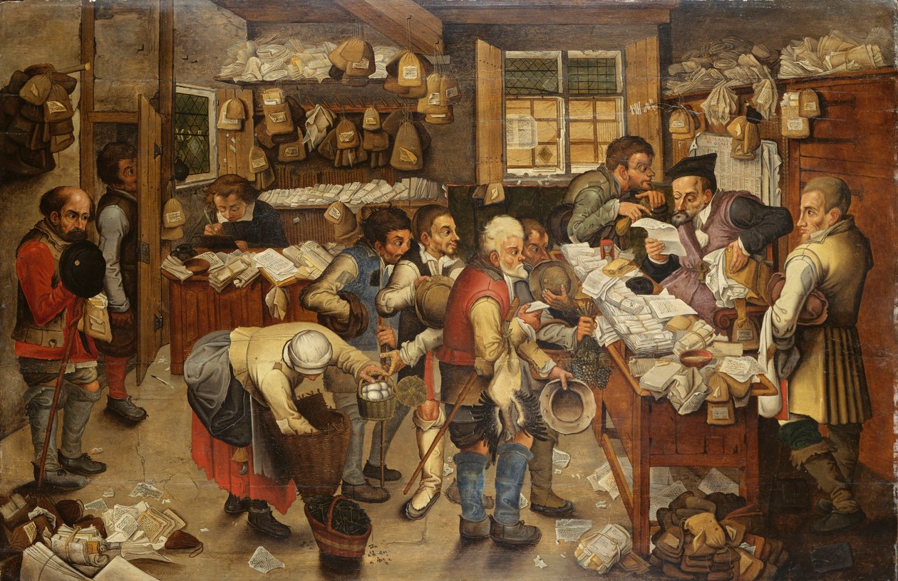 十分之一的付款，1619年 作者 彼得·布鲁格（Pieter Brueghel）