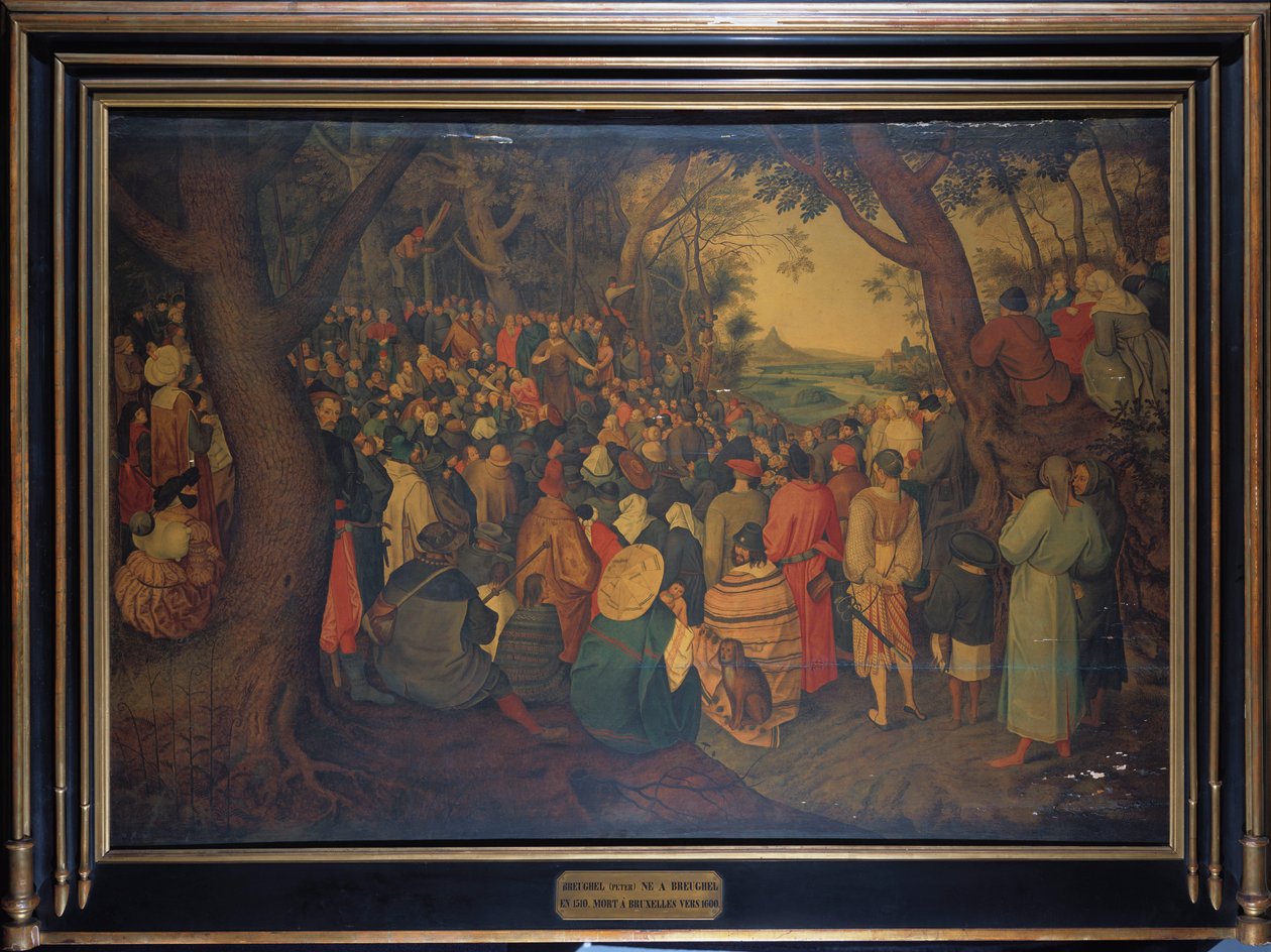 施洗者圣约翰传道 作者 彼得·布鲁格（Pieter Brueghel）