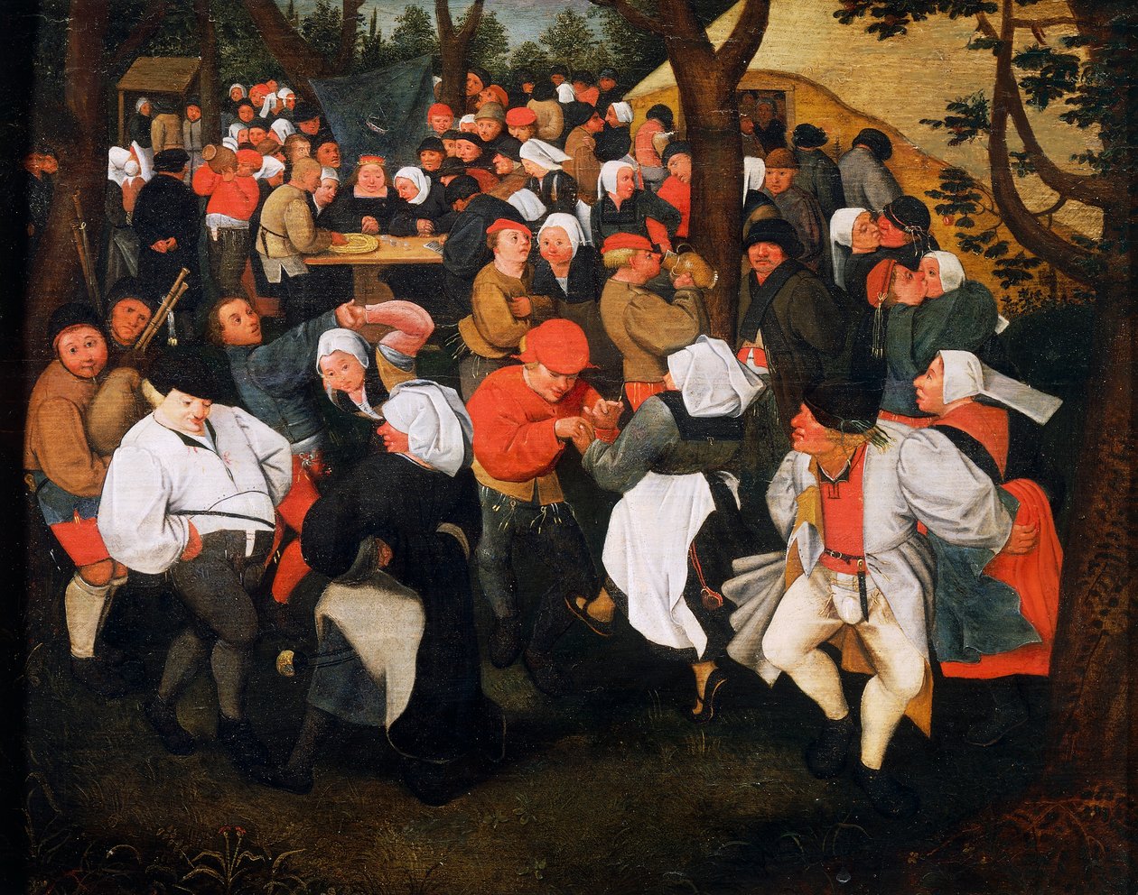 乡村舞蹈，作者：彼得·勃鲁盖尔·雅戈尔（Pieter Brueghel Younger，1564-1638） 作者 小彼得·布鲁格