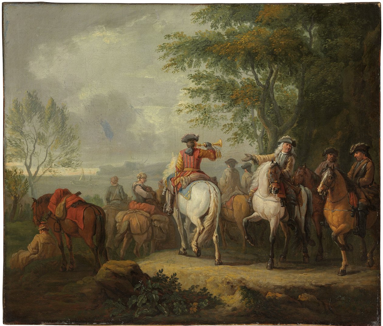 骑士出发旅程 作者 彼得·范·布洛门（Pieter van Bloemen）