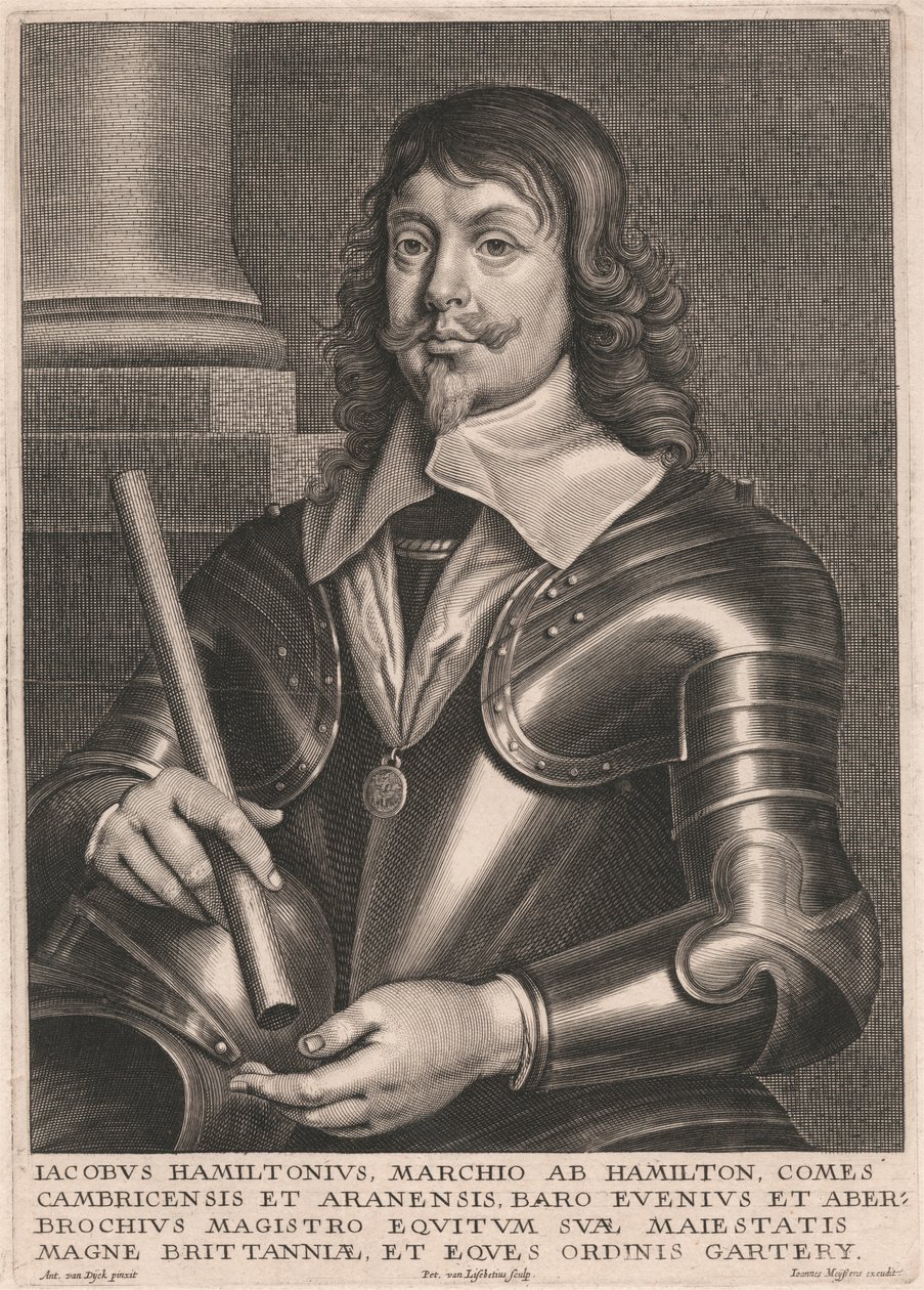 Jacobus Hamiltonius, marchio AB Hamilton, Comes Cambricensis et Aranensis 作者 彼得·范·利塞贝滕