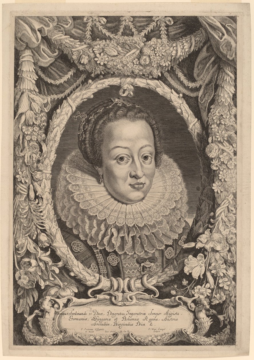 斐迪南二世的妻子埃莉诺拉 作者 Pieter van Sompel 在 Pieter Claesz Soutman 之后