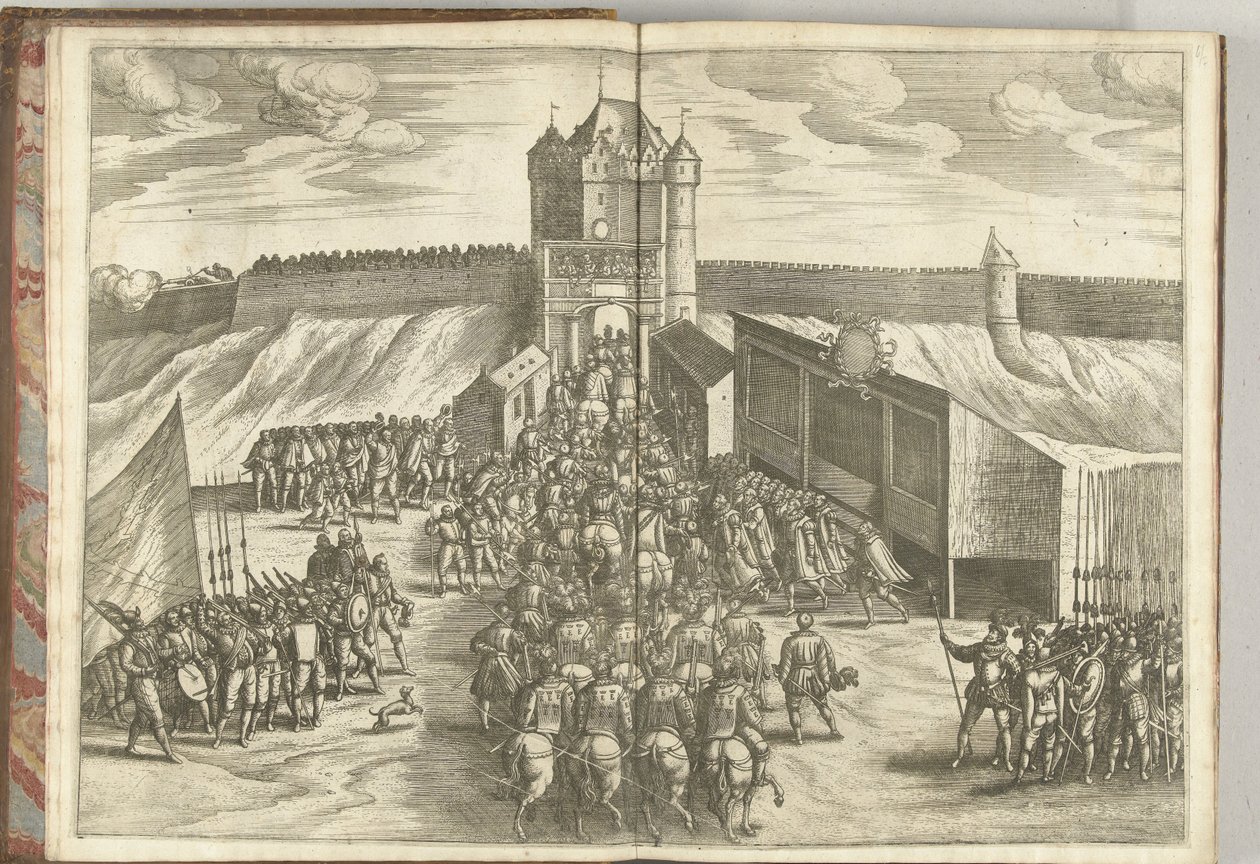 恩斯特大公进入布鲁塞尔城门，1594 年 作者 Pieter van der Borcht (I) (归属于)