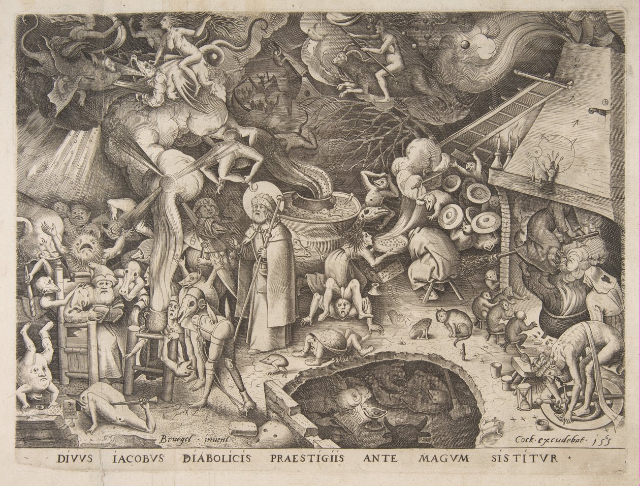 圣詹姆斯和魔术师Hermogenes，1565年。 作者 彼得·范·德·海登
