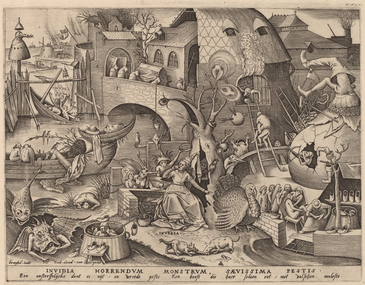 羡慕 作者 彼得·范·德·海登（Pieter van der Heyden）仿照老彼得·勃鲁盖尔