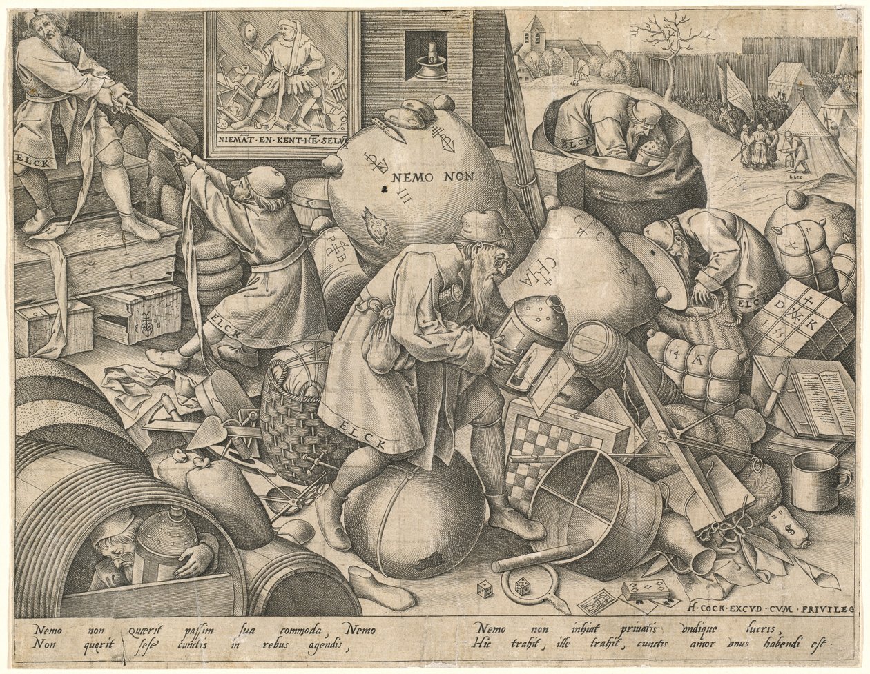 常人 作者 彼得·范·德·海登（Pieter van der Heyden）仿照老彼得·勃鲁盖尔