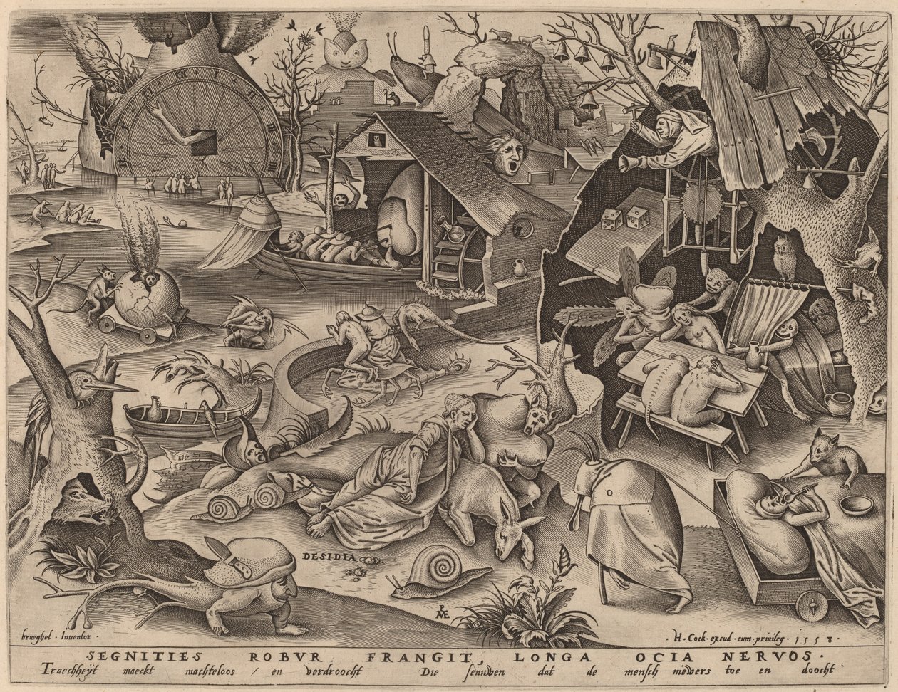 懒惰 作者 彼得·范·德·海登（Pieter van der Heyden）仿照老彼得·勃鲁盖尔