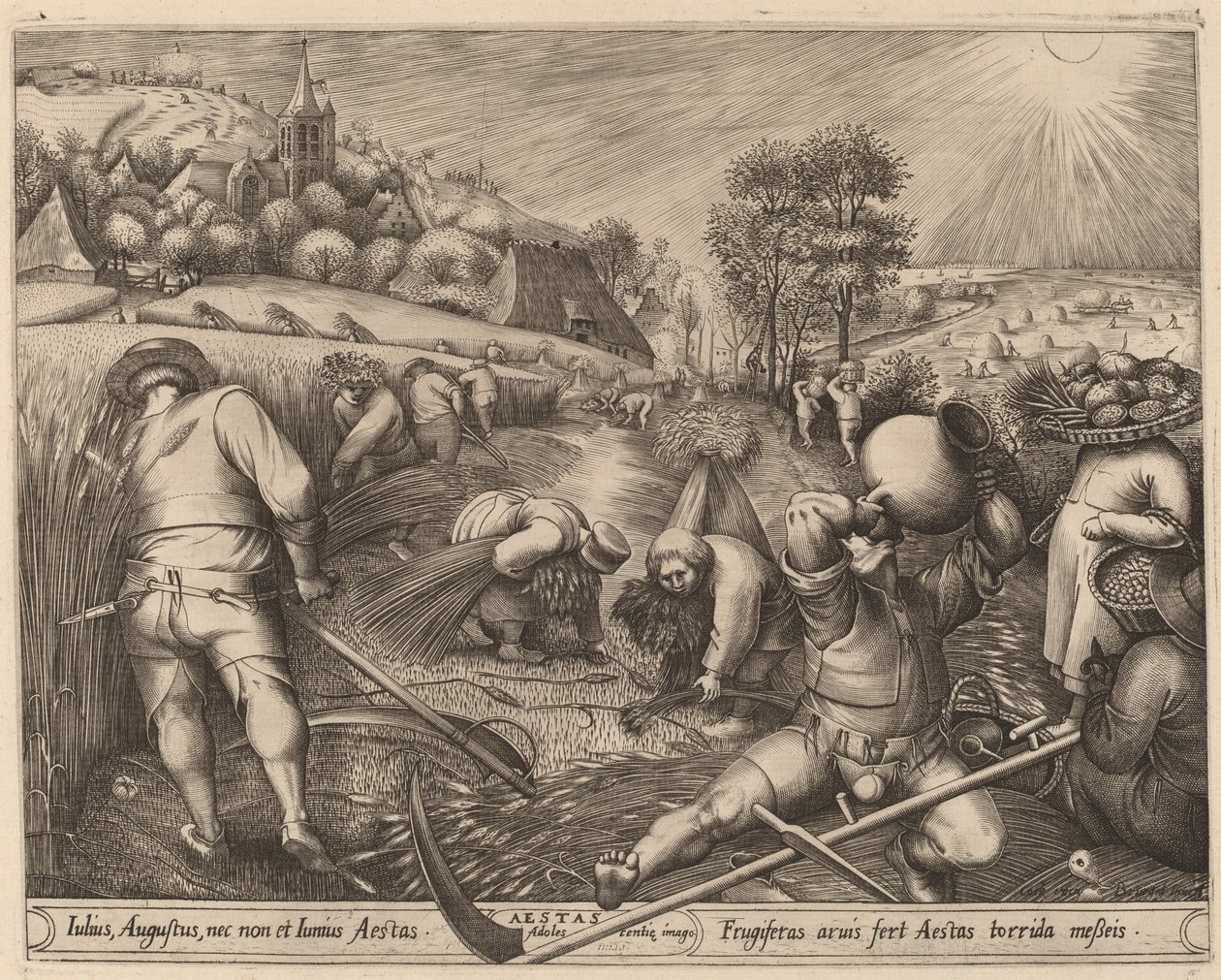 夏天 作者 彼得·范·德·海登（Pieter van der Heyden）仿照老彼得·勃鲁盖尔