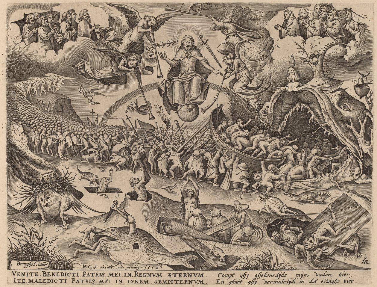 最后的审判》（The Last Judgment 作者 彼得·范·德·海登（Pieter van der Heyden）仿照老彼得·勃鲁盖尔