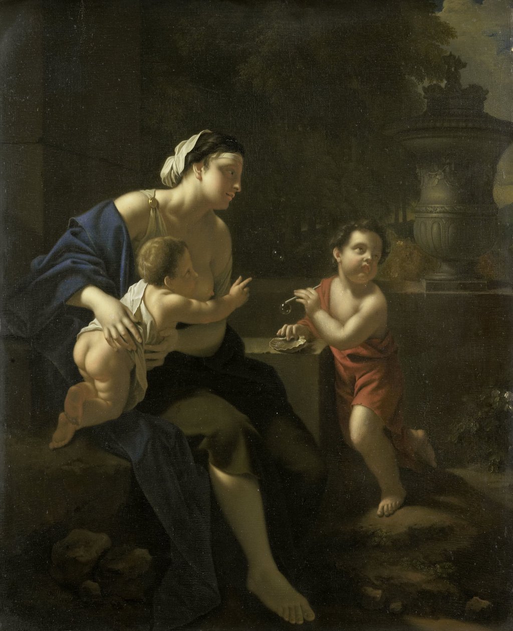 吹泡泡 作者 Pieter van der Werff (归因于)