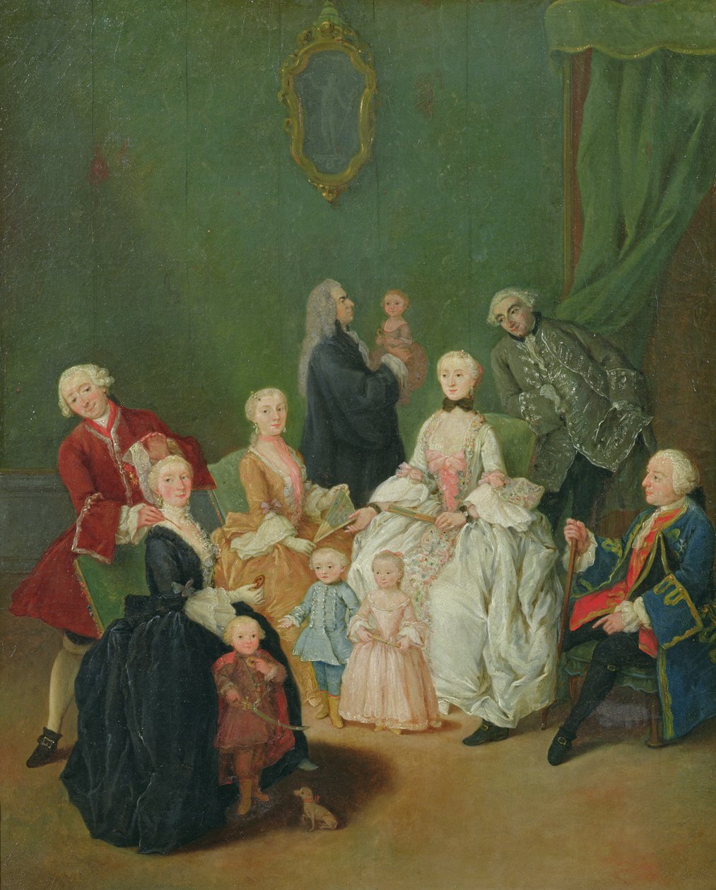 贵族家庭，c.1752 作者 彼得·隆吉（Pietro Longhi）