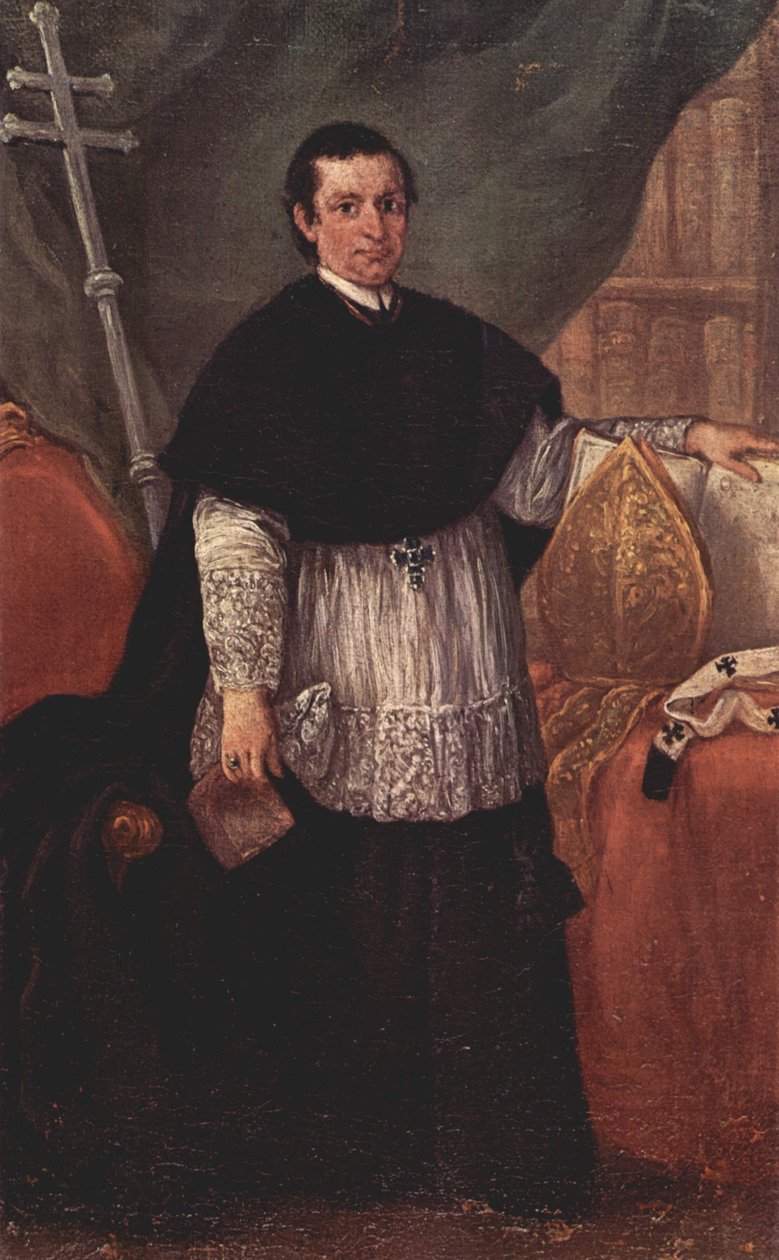 Benedetto Ganassoni主教的肖像 作者 彼得·隆吉（Pietro Longhi）