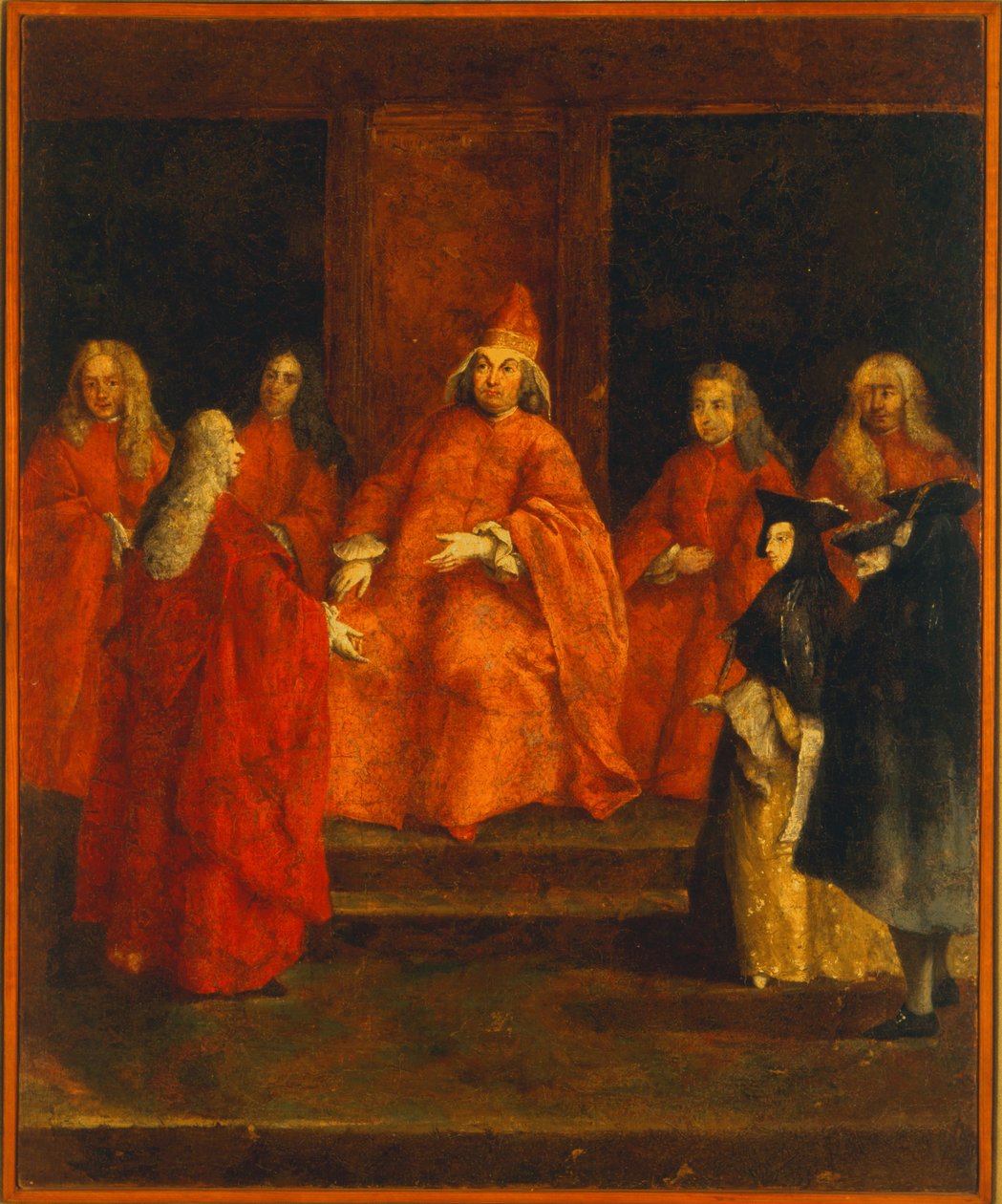 总督格里马尼在他的宝座上 作者 彼得·隆吉（Pietro Longhi）