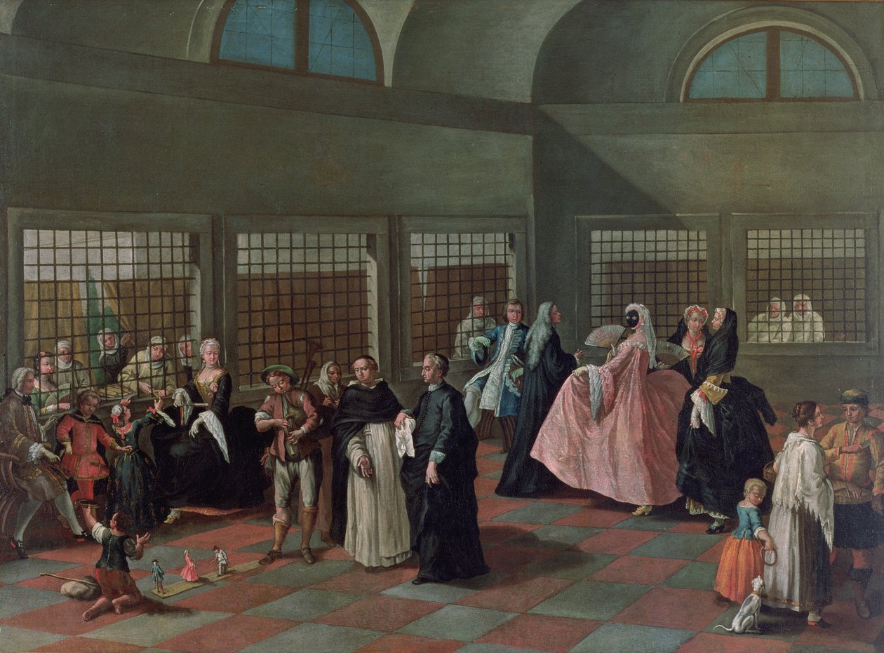 修道院的客厅 作者 彼得·隆吉（Pietro Longhi）