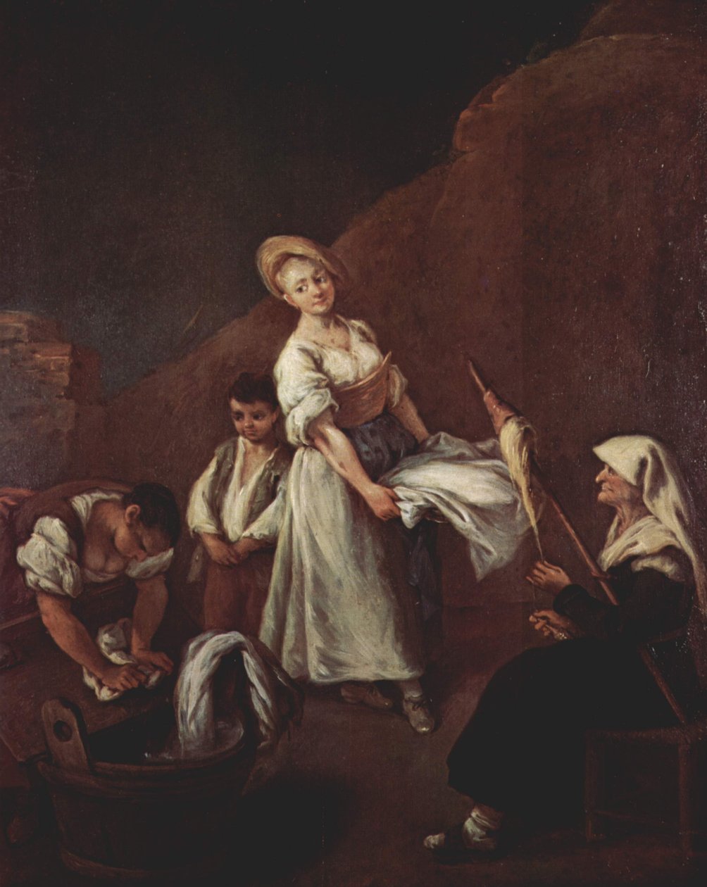 Washerwomen 作者 彼得·隆吉（Pietro Longhi）