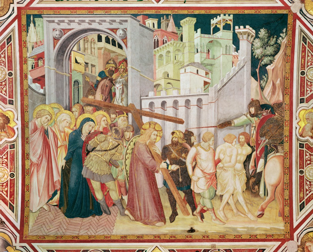上升到Cal髅地，c.1320 作者 彼得罗·洛伦泽蒂（Pietro Lorenzetti）