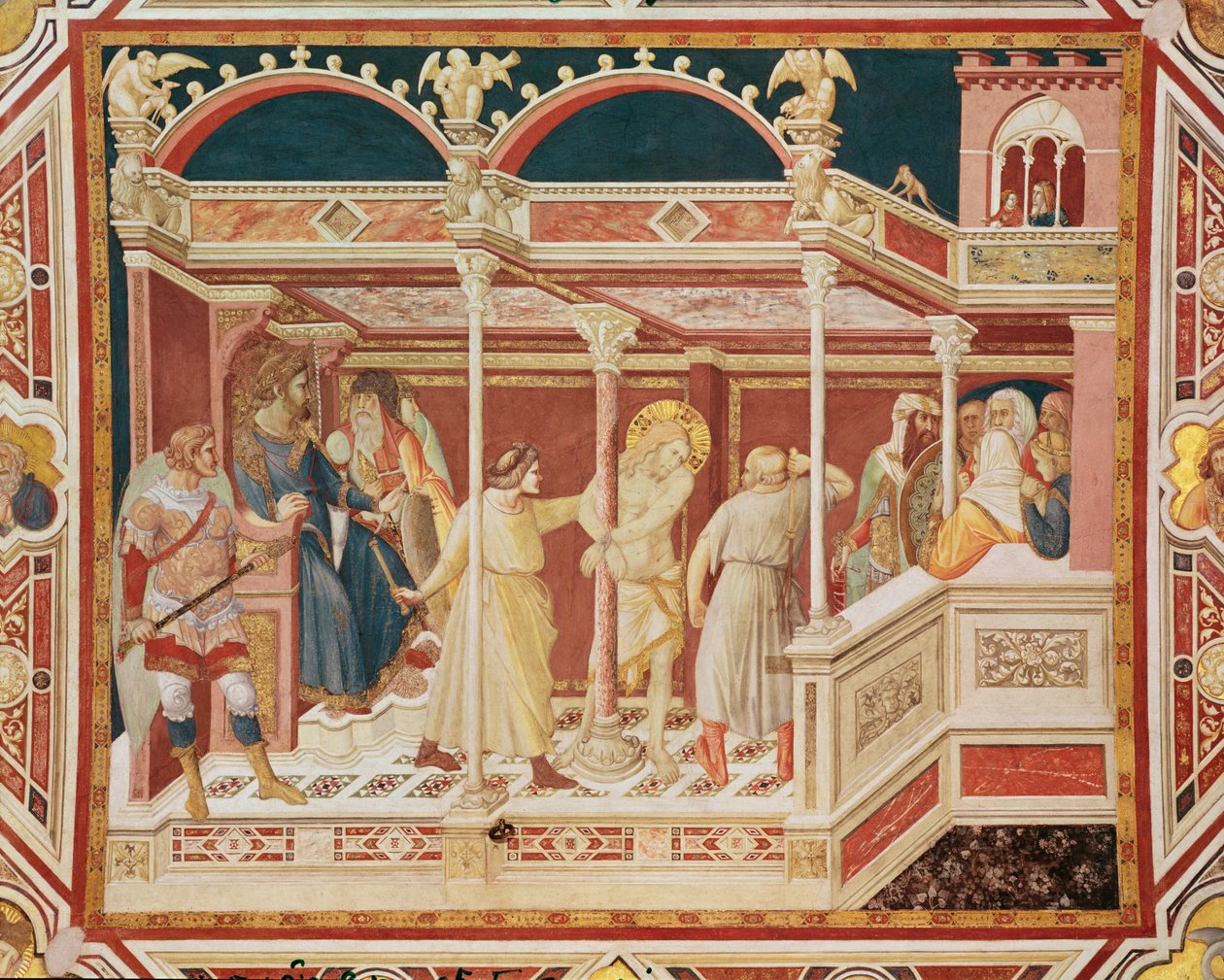 基督的鞭and，c.1320 作者 彼得罗·洛伦泽蒂（Pietro Lorenzetti）