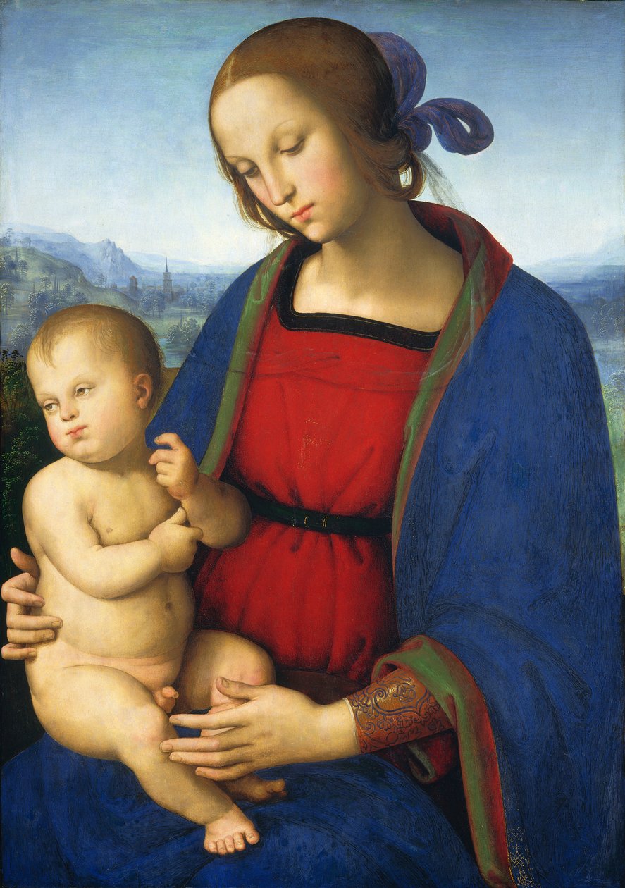 麦当娜和儿童，c.1500 作者 彼得罗·佩鲁吉诺（Pietro Perugino）