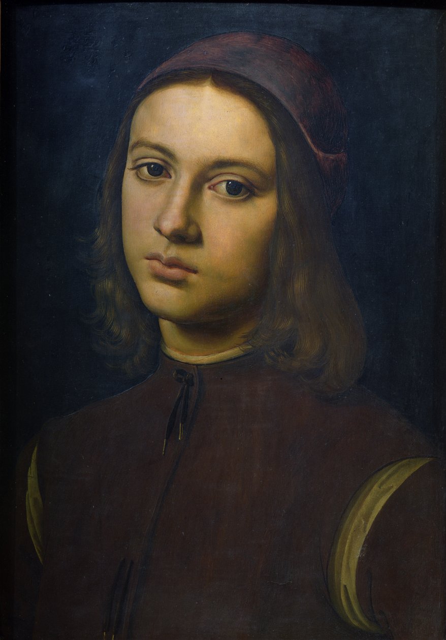 一个年轻人的肖像，1495年 作者 彼得罗·佩鲁吉诺（Pietro Perugino）