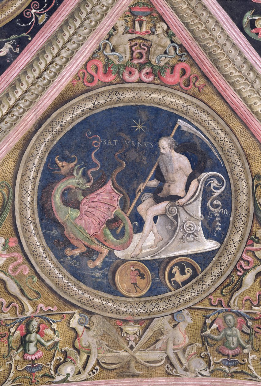 土星，来自听觉室 作者 彼得罗·佩鲁吉诺（Pietro Perugino）