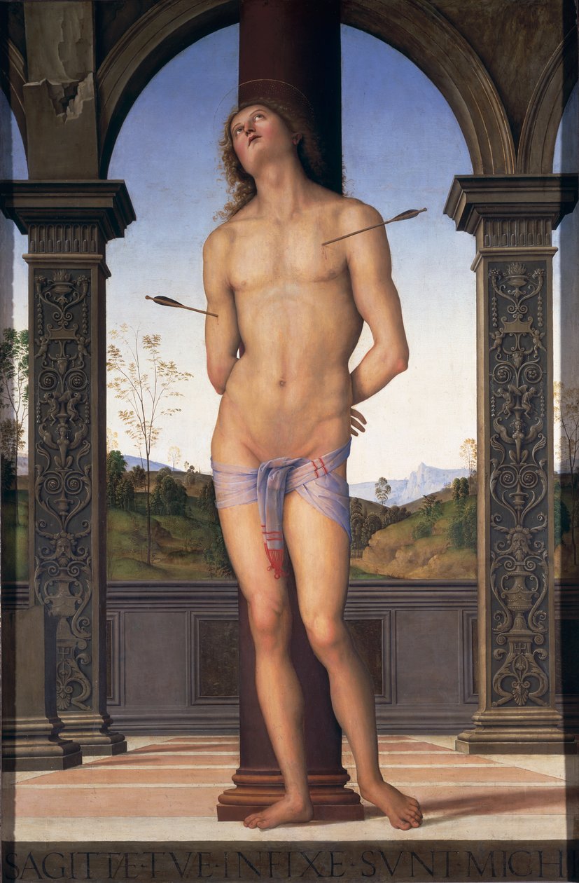 圣塞巴斯蒂安，1490-1500 作者 彼得罗·佩鲁吉诺（Pietro Perugino）