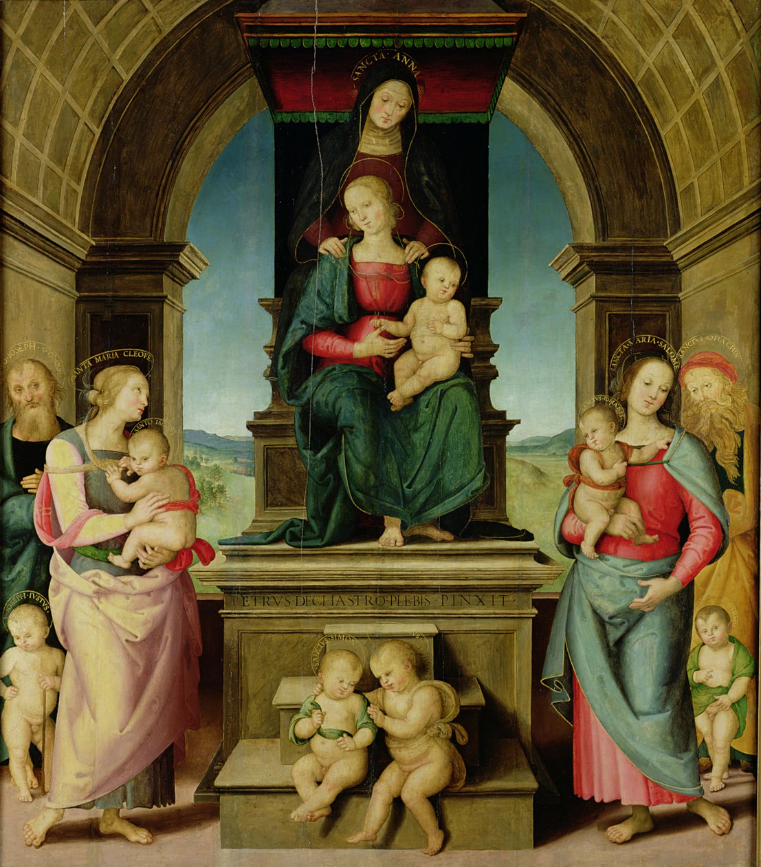 圣安妮家族，c.1507 作者 彼得罗·佩鲁吉诺（Pietro Perugino）