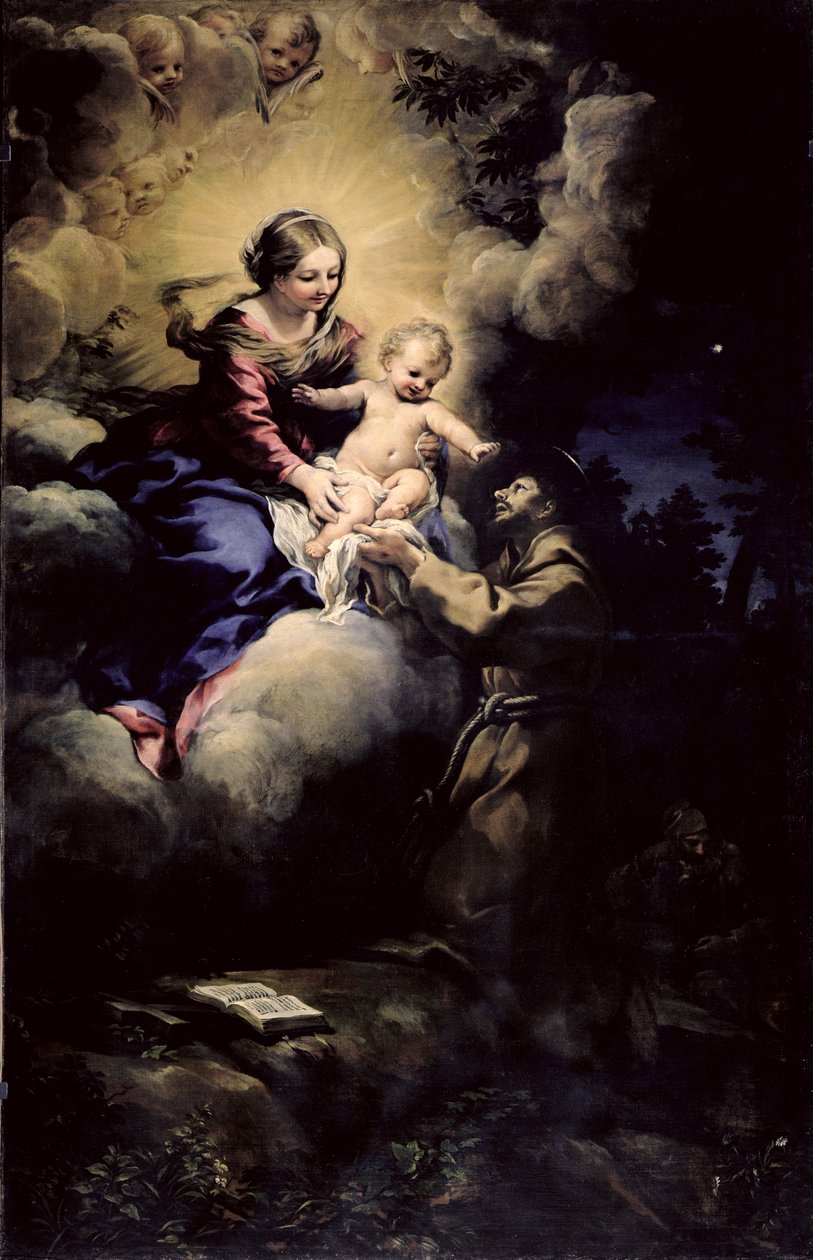 圣弗朗西斯的访问，1641年 作者 Pietro da Cortona