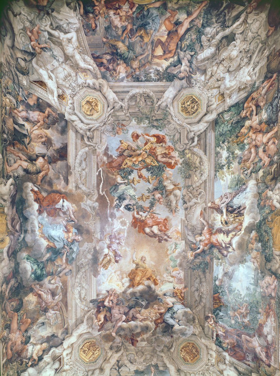 神圣的普罗维登斯的胜利 作者 Pietro da Cortona