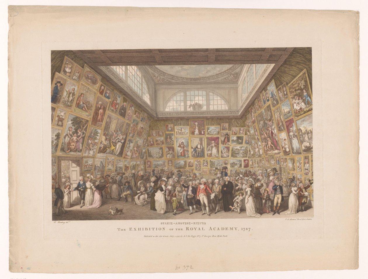 1787 年在伦敦皇家学院举办的展览
1787 年皇家学院展览（标题在实物上） 作者 彼得罗·安东尼奥·马丁尼
