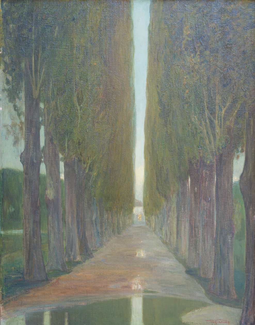 白杨树（油画） 作者 Pietro Fragiacomo