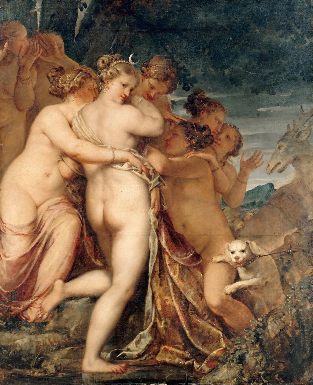 戴安娜和Actaeon，约1600年。 作者 彼得罗·利比里