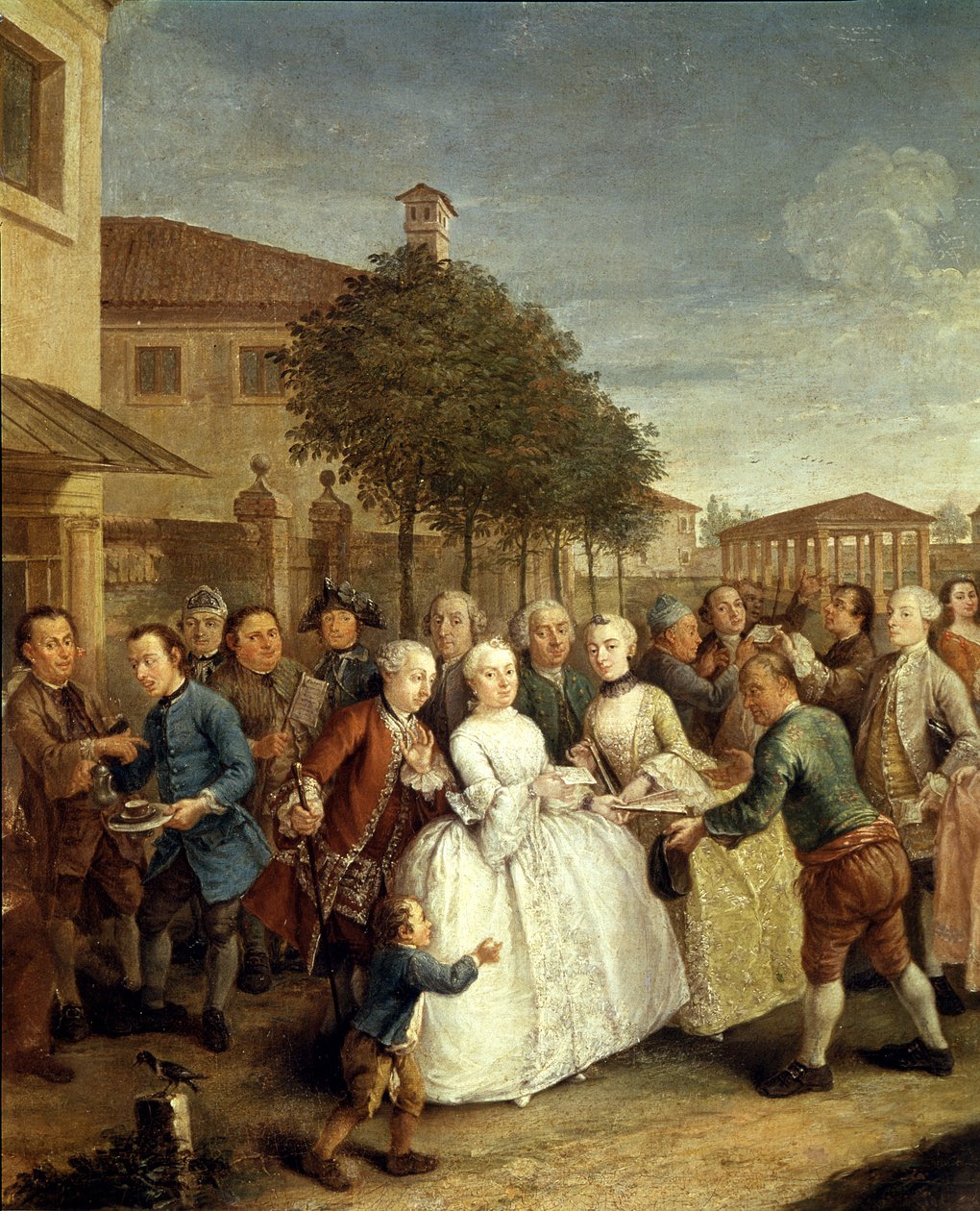维德曼别墅的聚会，约 1750 年（布面油画） 作者 彼得·隆吉（Pietro Longhi）