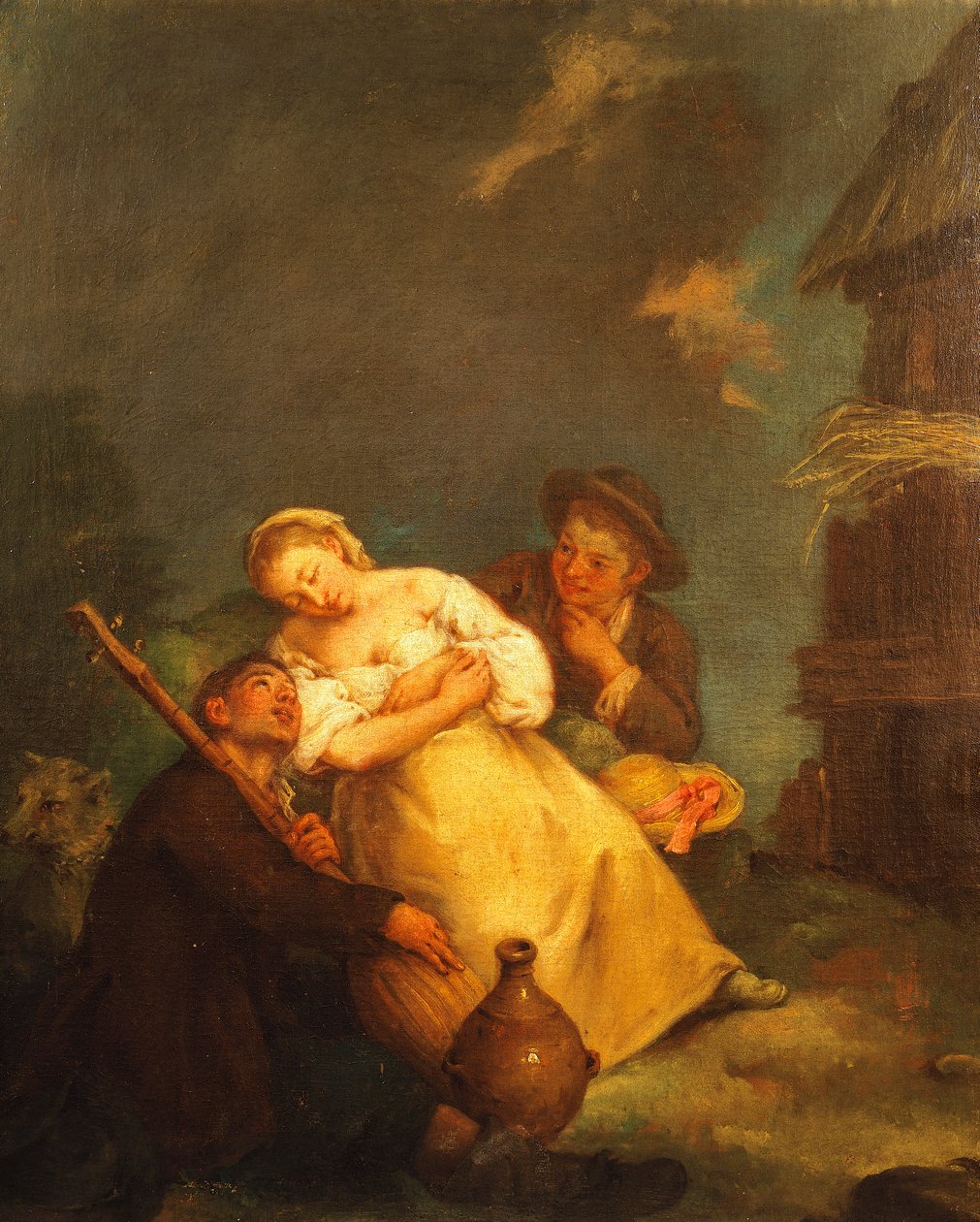 农民场景，彼得罗-隆吉（1701-1785）著 作者 彼得·隆吉（Pietro Longhi）