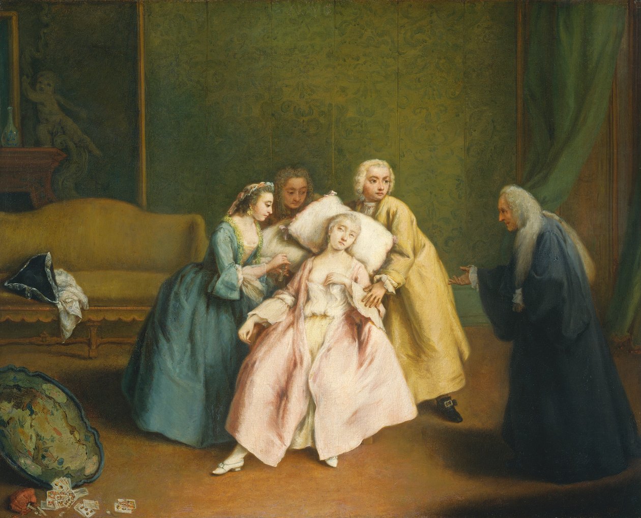 昏暗者》，约1744年。 作者 彼得·隆吉（Pietro Longhi）