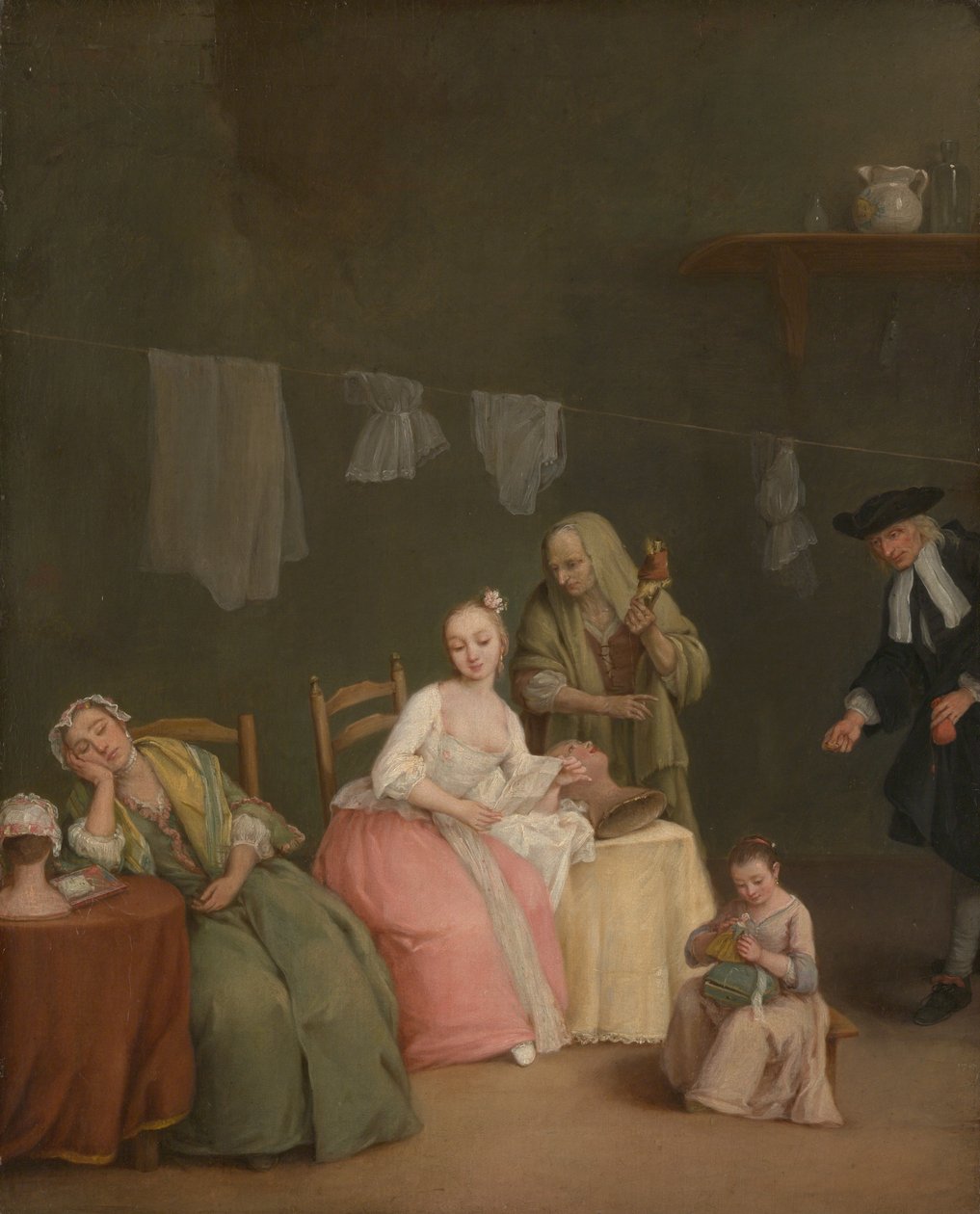 《信》，1746年。 作者 彼得·隆吉（Pietro Longhi）