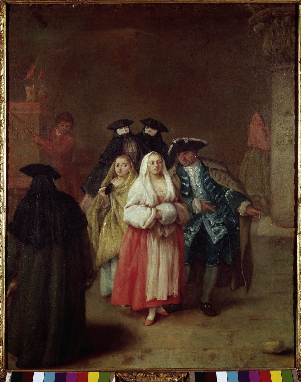 新世界 - Pietro Longhi (1702-1785) 绘画，布面油画，61x49 厘米，约 1756 年。威尼斯，奎里尼·斯坦帕利亚基金会 作者 彼得·隆吉（Pietro Longhi）