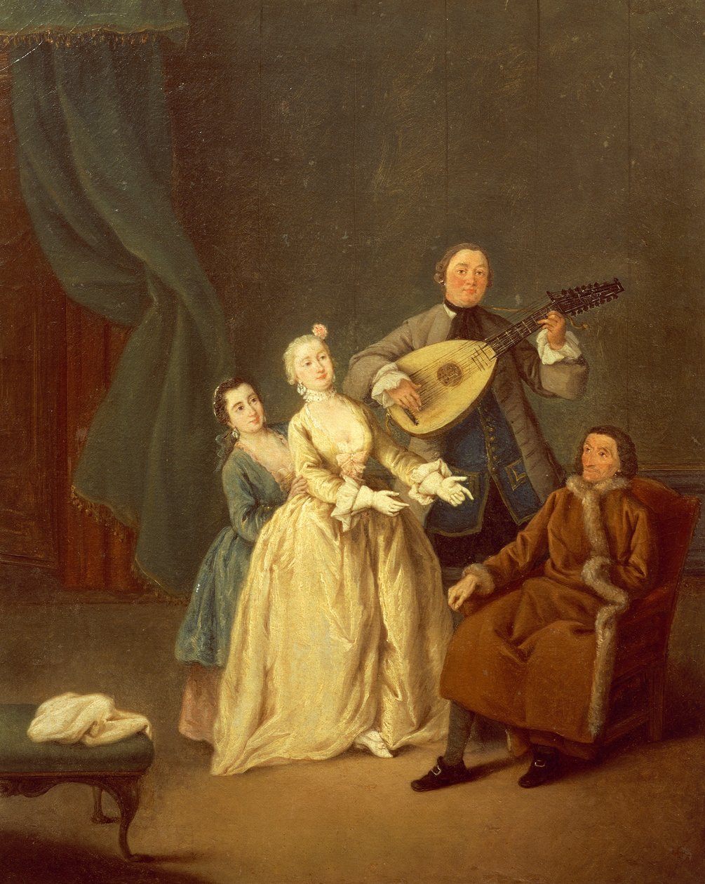 协奏曲或家庭音乐会 作者 彼得·隆吉（Pietro Longhi）