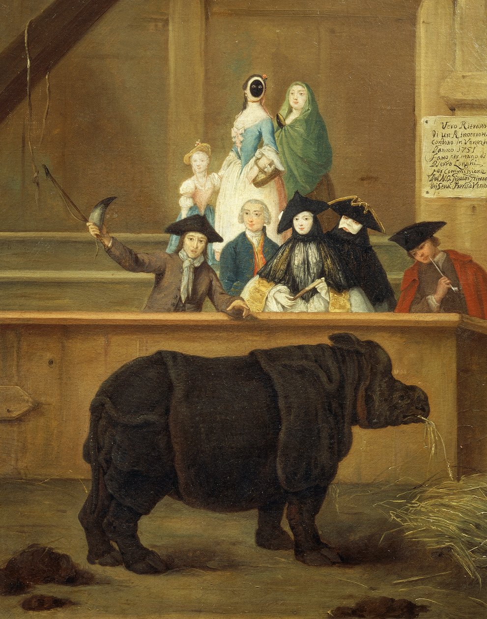 犀牛的展览 作者 彼得·隆吉（Pietro Longhi）