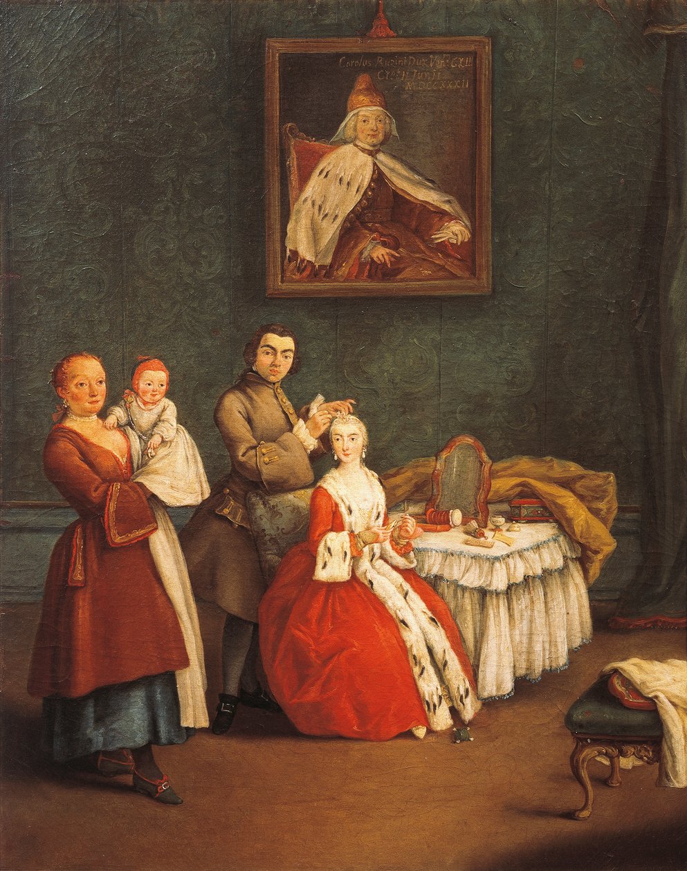 理发师》，皮特罗-隆吉（1701-1785）著 作者 彼得·隆吉（Pietro Longhi）