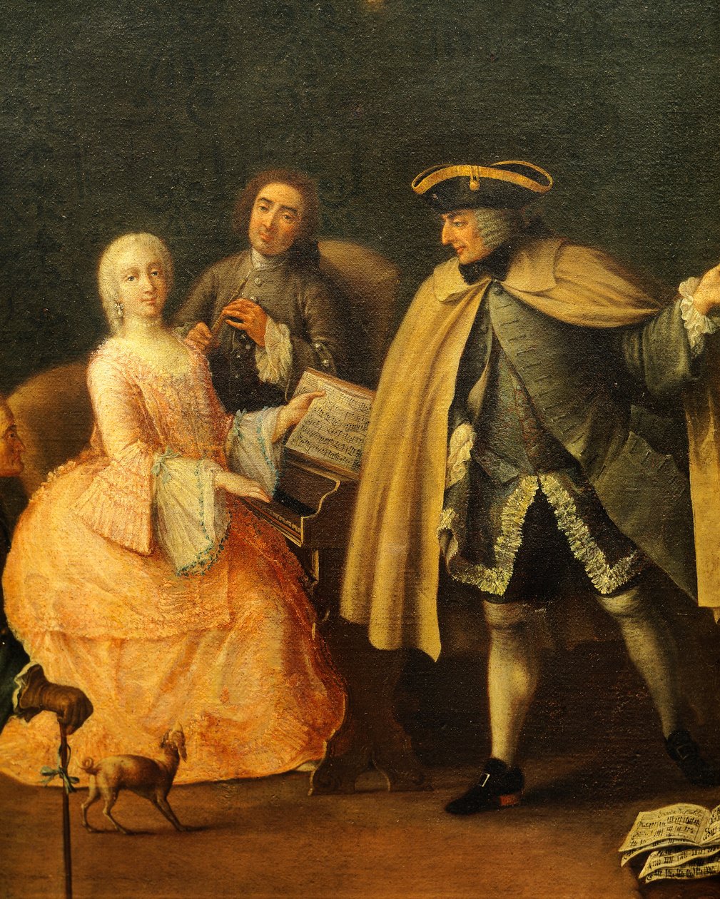 皮特罗-隆吉（1701-1785）的《音乐教师》。 作者 彼得·隆吉（Pietro Longhi）