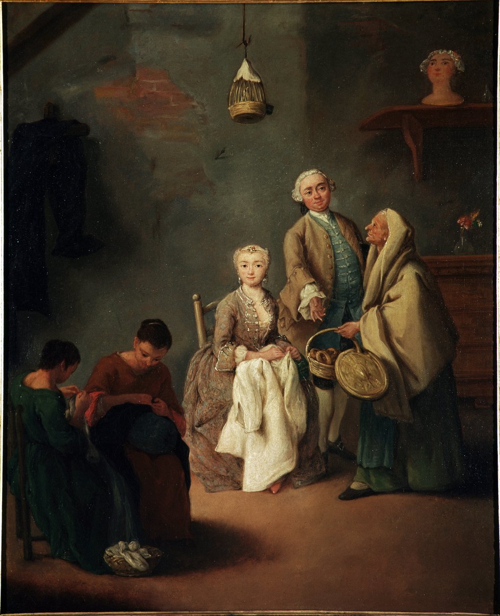 画派 Pietro Longhi (1702-1785) 1752 Dim 62x50 cm 威尼斯，Ca