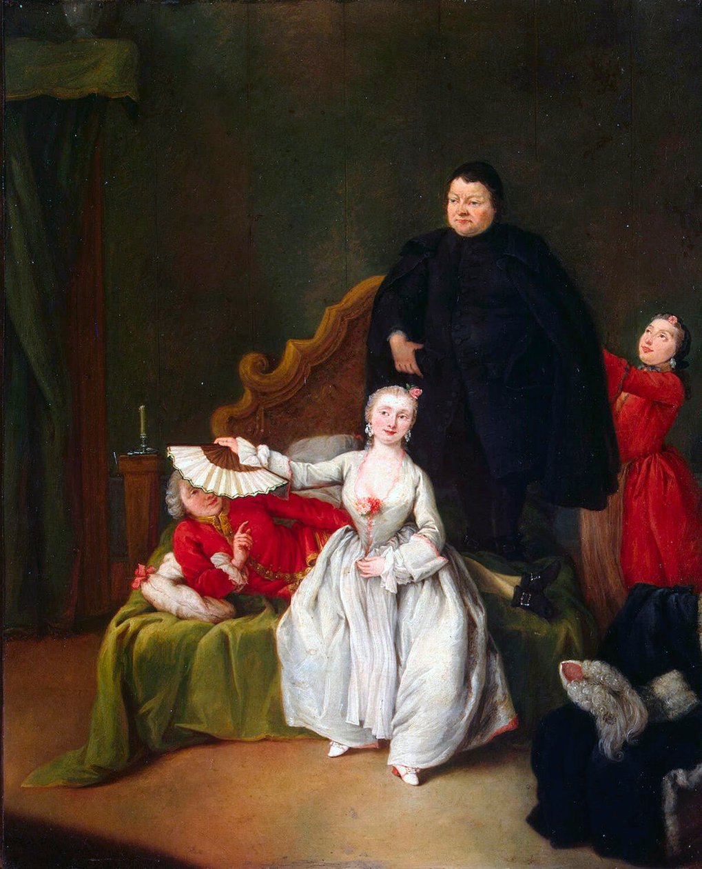 戏剧场面》，1752年。 作者 彼得·隆吉（Pietro Longhi）