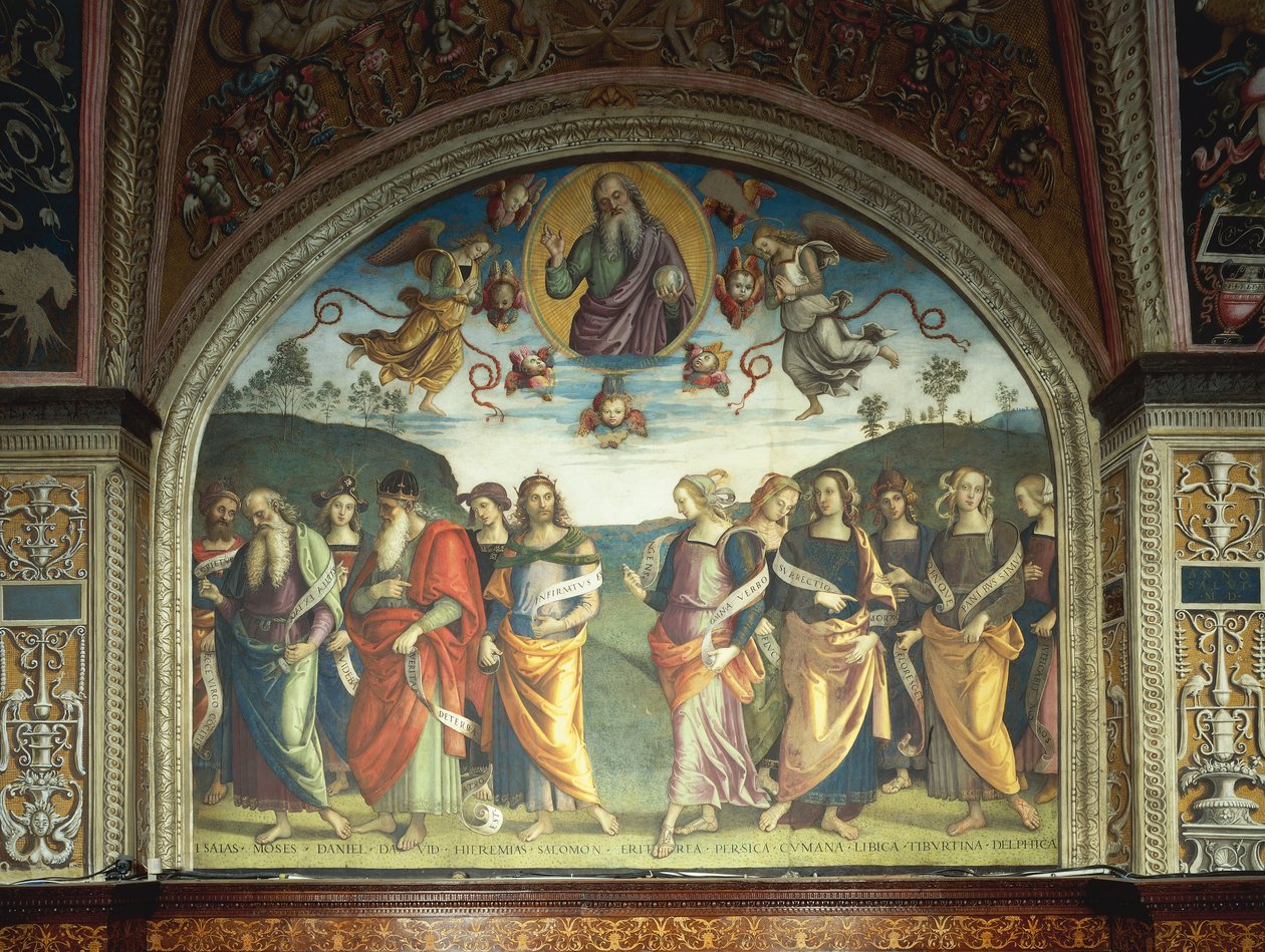 圣父与先知和西伯利亚人在一起 作者 彼得罗·佩鲁吉诺（Pietro Perugino）